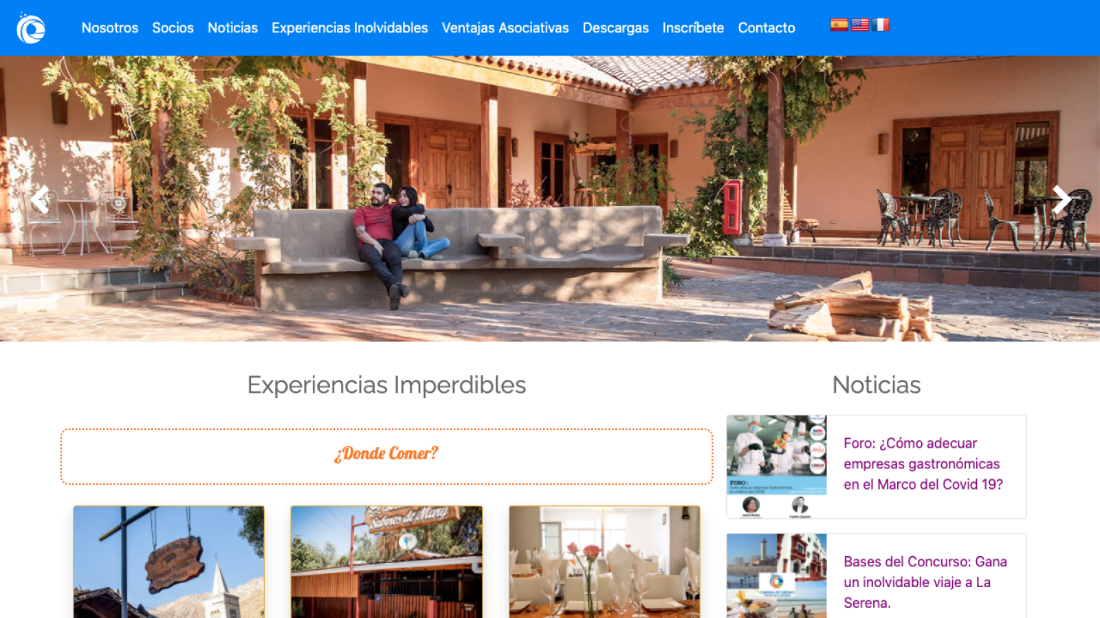 Web Cámara de turismo